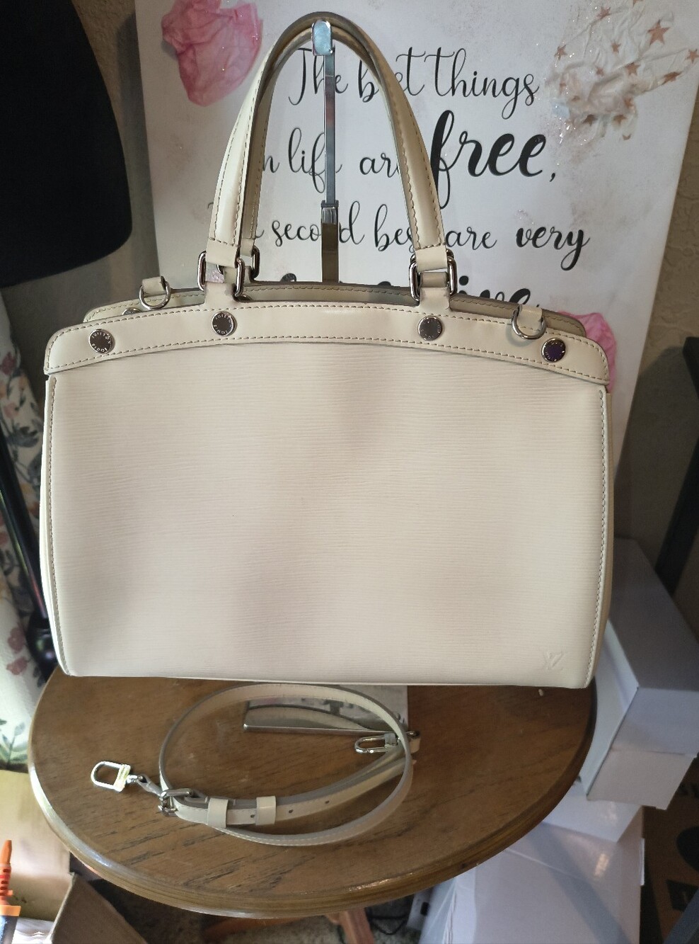Louis Vuitton Brea MM Ivory Epi Leather
